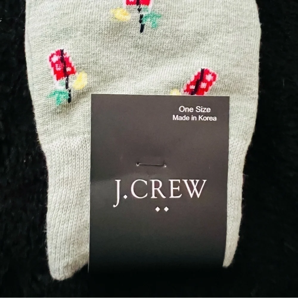 J Crew Men' Mint Green/Gray Drink Cocktail Dress Socks One Size NWT